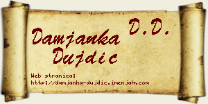 Damjanka Dujdić vizit kartica